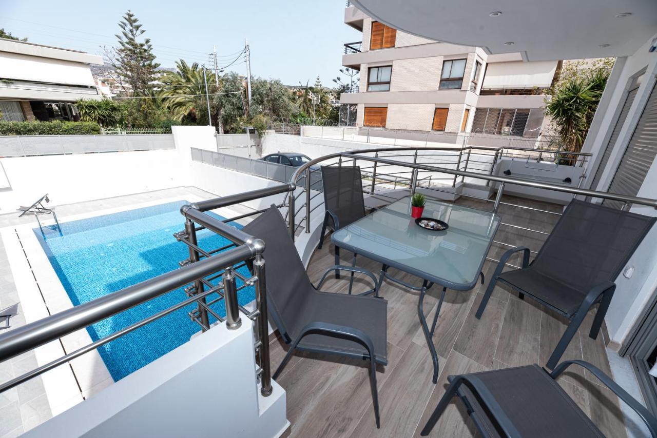 Design Apartment With Swimming Pool Near The Beach أثينا المظهر الخارجي الصورة